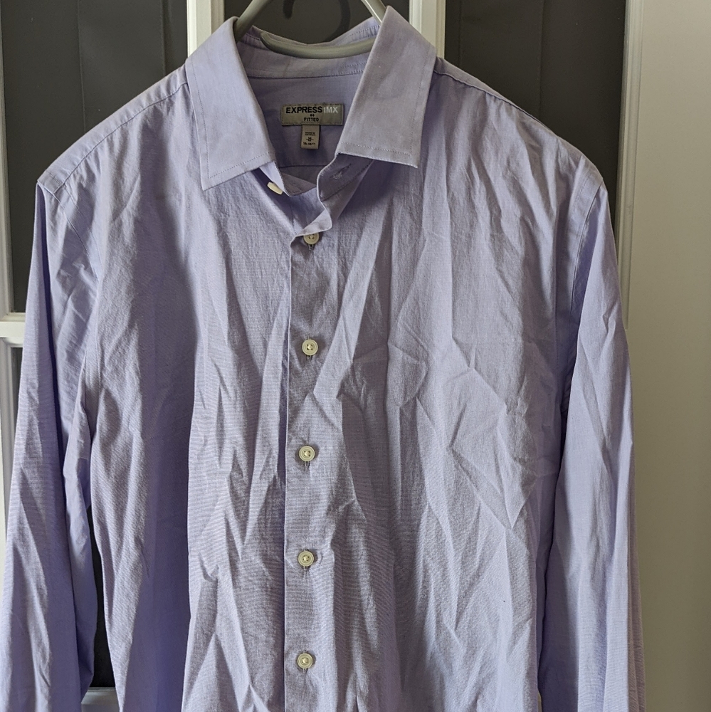 Men's Express LS Dress shirt medium 15-15.5
